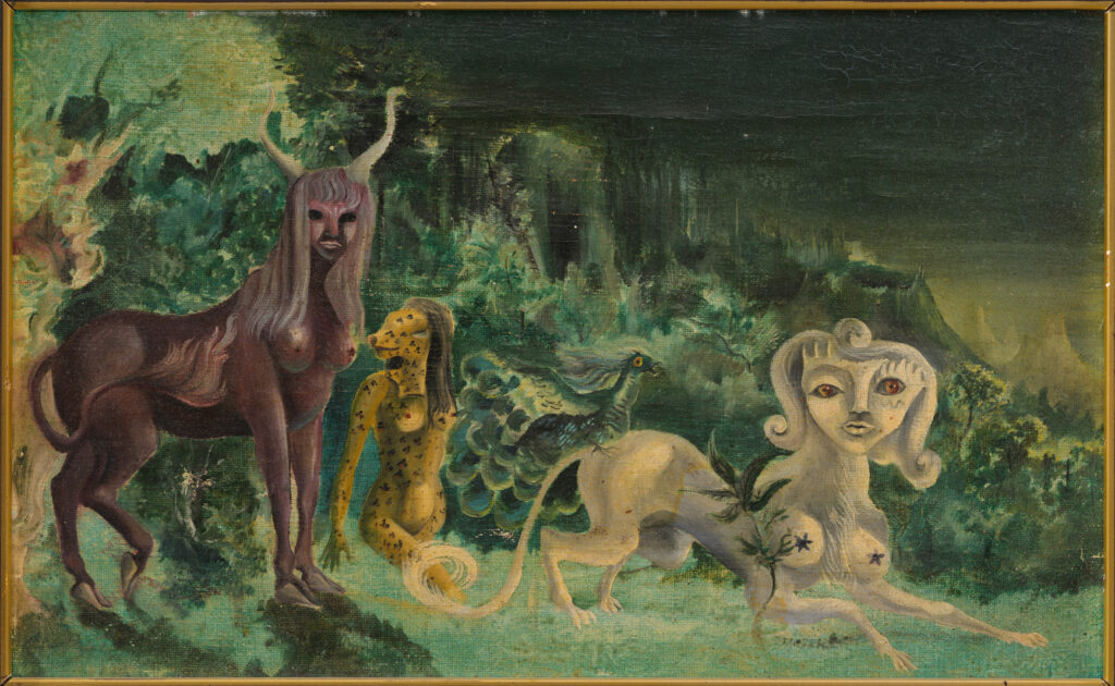 5. Leonora Carrington atrib Villa Pilar 1940. Oleo sobre lienzo. Fotografia Nathan Keay. © 2026 Estate of Leonora Carrington VEGAP Santander