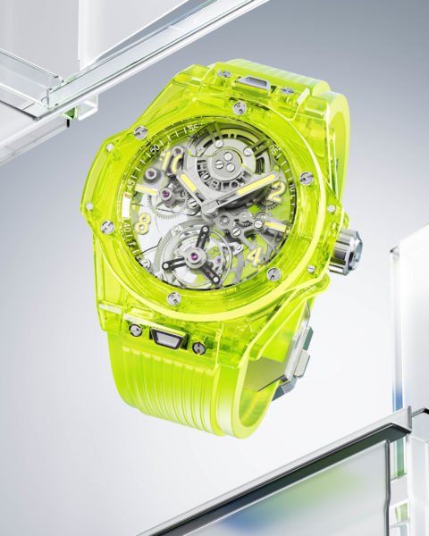 HUBLOT BIG BANG TOURBILLON AUTOMATIC YELLOW NEON SAXEM 429.JY .0120.RT LS 2 Vertical original scaled e1677675910224