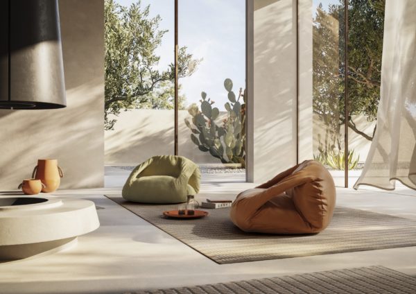 NATUZZI ITALIA The Circle of Harmony Second Life Terra pouf by Marcantonio 02 scaled e1678699489247