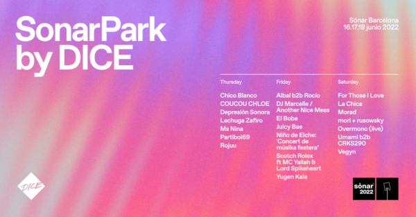 SonarPark by DICE line up e1646904618944